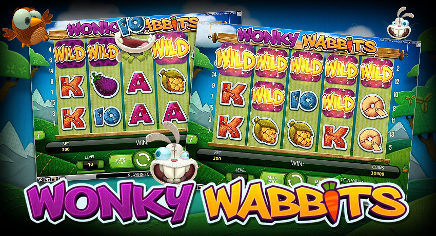 Machine à sous vidéo en ligne : Wonky Wabbits de Netent